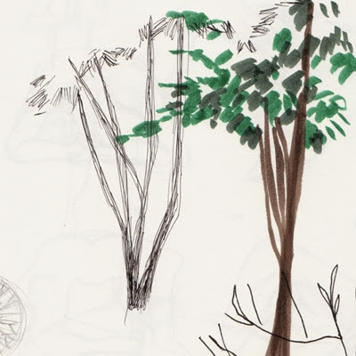 Skizze Bäume