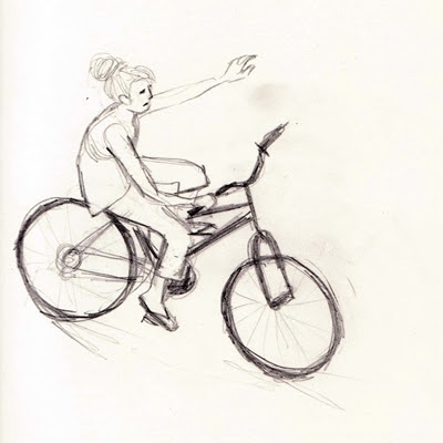 Skizze Fahrrad