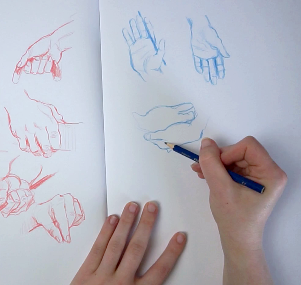 Neues Video: Hände skizzieren